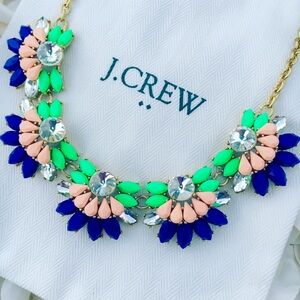 J. Crew Stacked Cluster Bib Statement Necklace
